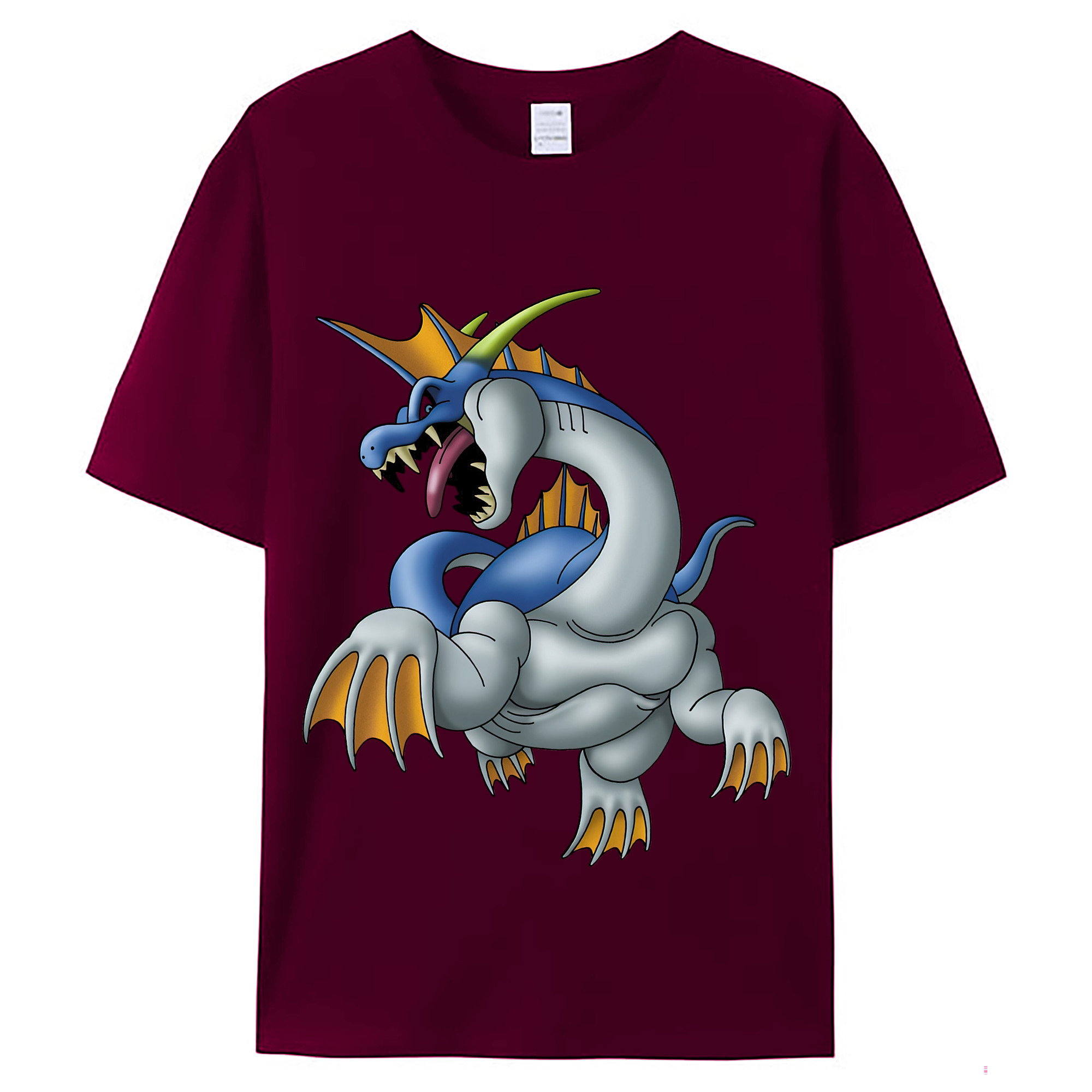 （画像用） ドラゴンクエスト Doragon Kuesuto Dragon Quest レディースカジュアルプリントTシャツ（綿100％）